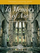 In Memory of Ase Orchestra sheet music cover